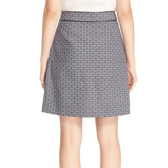 Tory Burch Chaumont A-Line Short Skirt Zip Front - Picture 2 of 8